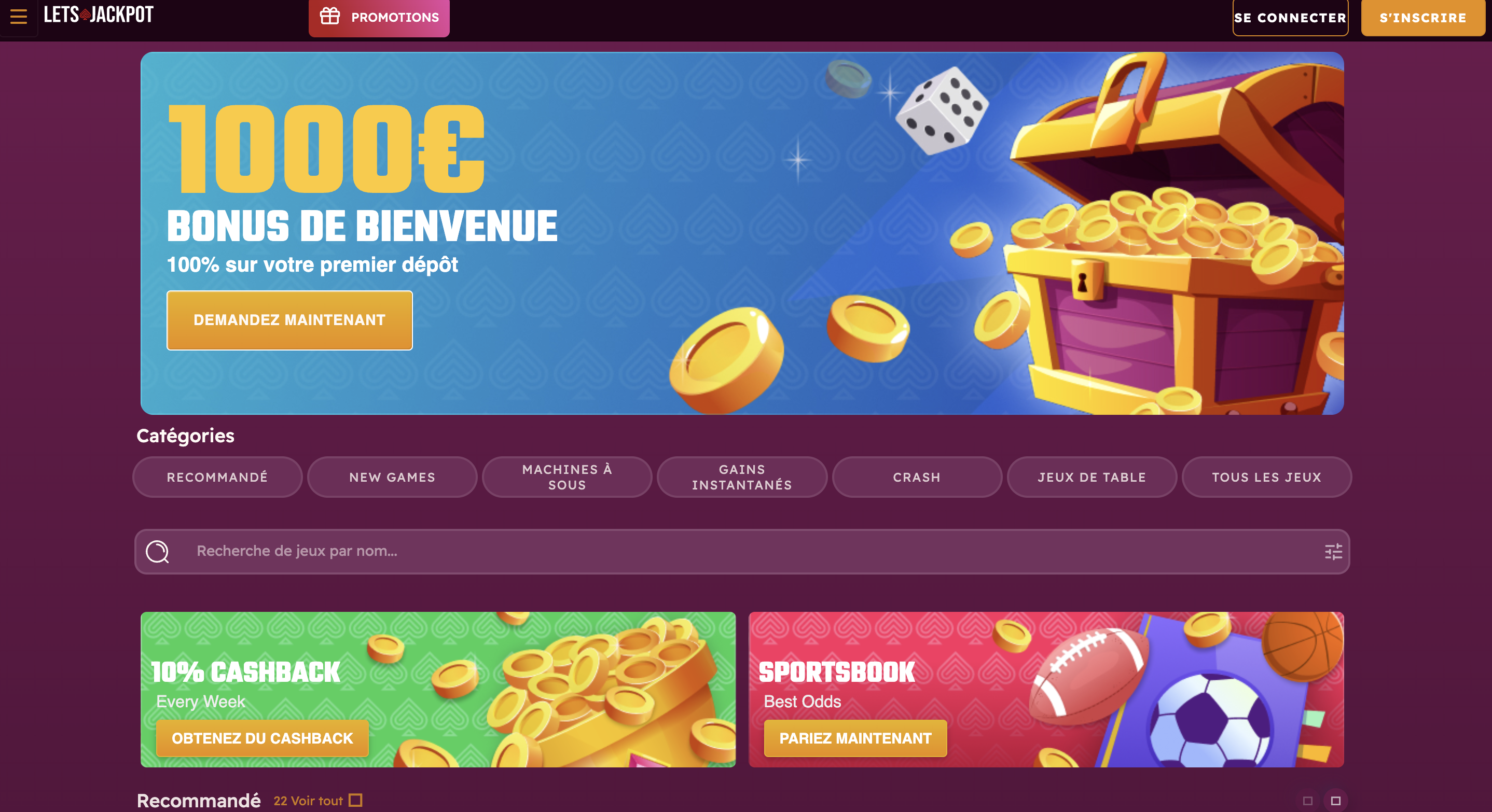 letsjackpot -- 100 spins après versement code bonus casino sans depot